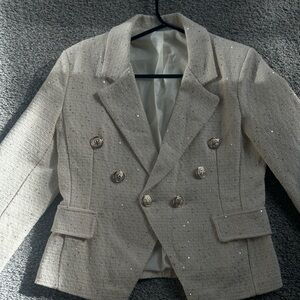 Beige Old Money Blazer Made in Italy